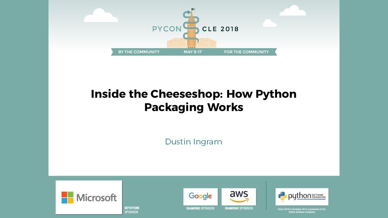 Image from Inside the Cheeseshop: How Python Packaging Works