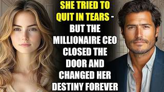 She Tried to Quit in Tears - But the MILLIONAIRE CEO Closed the Door and Changed Her Destiny Forever