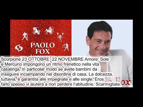 Oroscopo Paolo Fox domani Domenica 19 Gennaio 2020