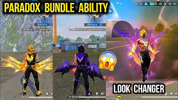 Paradox Bundle - Ability Test & Look Changer | Free Fire Legendary Paradox Event | New Evo Bundle