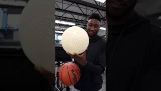 The new airless basketball is almost silent when you bounce it 😳 (via @Marques Brownlee/TT) #shorts