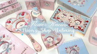 Flower Knows CHINA EXCLUSIVE Never’s Shop collection 🐶🩵🎀 | ASMR unboxing