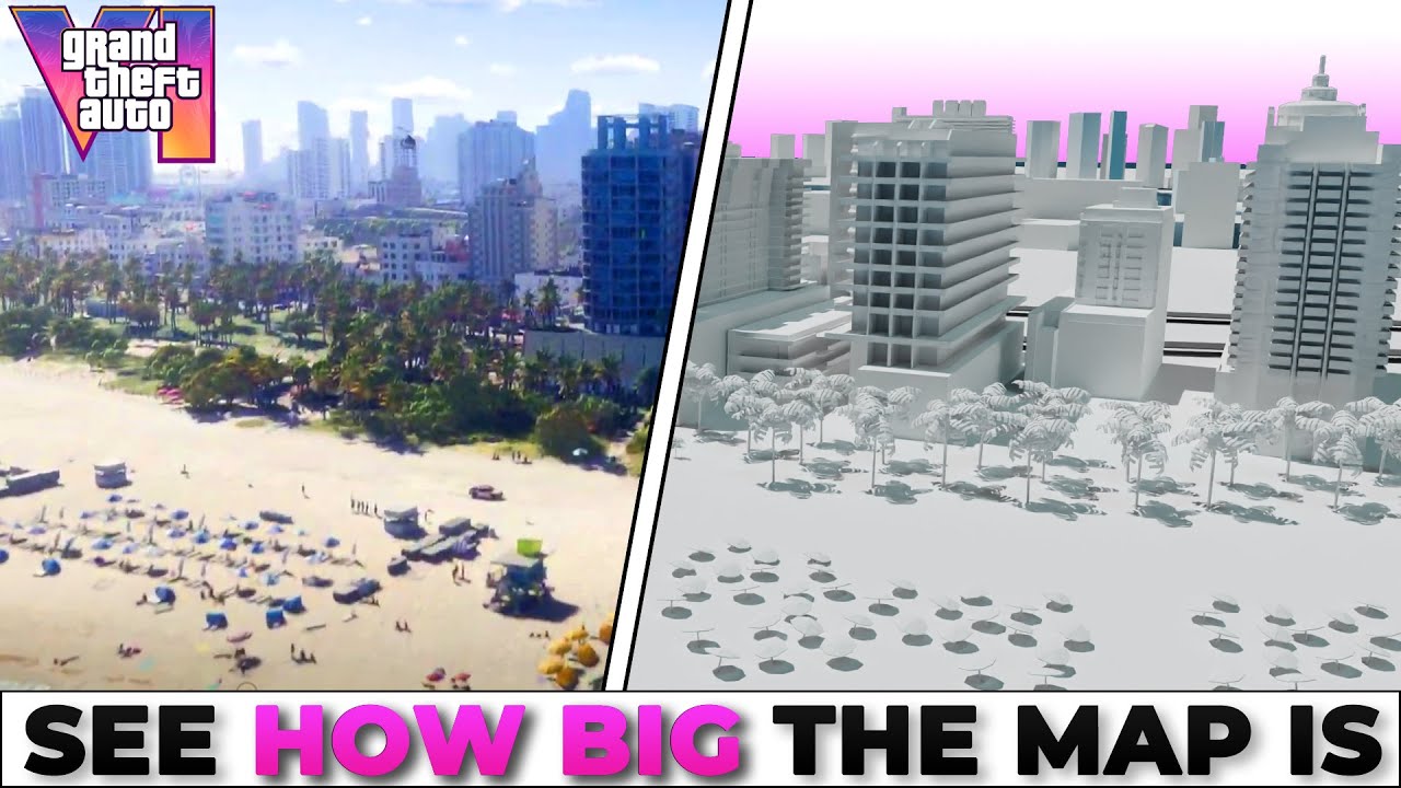 GTA6 map concept blends all cities into a giant open world