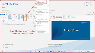 Add Raster and Vector Data using ArcGIS Pro II Open raster and vector data in ArcGIS Pro II ESRI