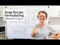 Soap recipe formulating  my notebook layout  time for an update