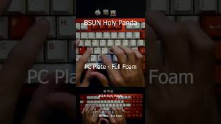 BSUN Holy Panda Tactile Switch - Sound test CF/FR4/PC Plate No Foam Full Foam #mechanicalkeyboard