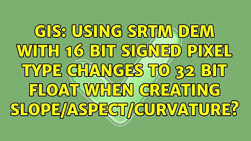 Using SRTM DEM with 16 bit signed pixel type changes to 32 bit float when creating...