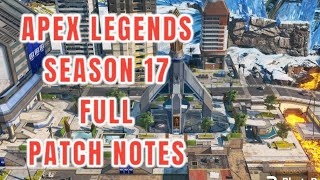 Apex Legends Season 17 FULL PATCH NOTES (Apex Legends)