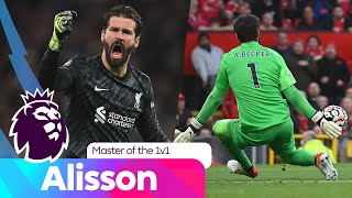 Allison adalah MASTER 1v1! Penyelamatan satu lawan satu terbaik di Liga Premier!