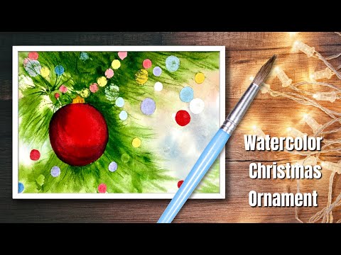 Sprinkle Magic to Your Holidays with Watercolor Christmas Ornaments