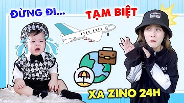 THỬ THÁCH 24H SỐNG XA ZINO | MẸ BỈM TRỐN ĐI CHƠI - VÊ VÊ CHANNEL