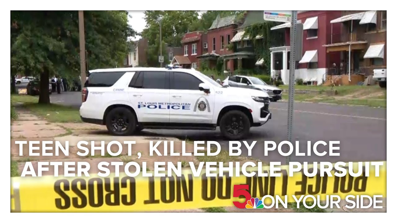 Teen shot, killed by St. Louis police officer after stolen vehicle ...