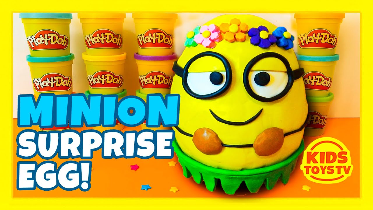 Play-Doh MINION GIANT Surprise Egg Full of Toys! ✨💛 | Kids Toys TV