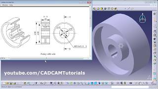Catia Training Course Exercises For Beginners - 8 Catia Practice Drawings For Shaft Tool
