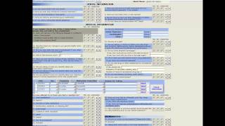 Selecting Medical History Form in TDO Software screenshot 1
