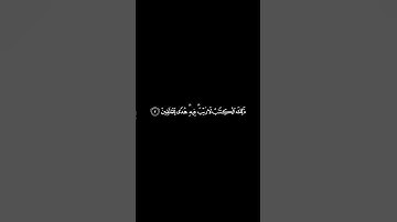 كروما شاشة سوداء ✨تلاوة من سورة البقرة ✨ سعد الغامدي ✨ للمونتاج 🆓