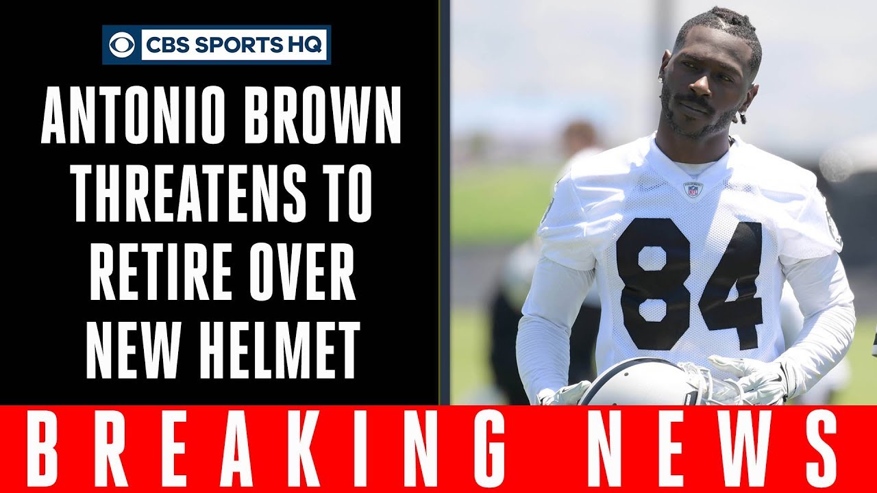 Antonio Brown says he WON'T play football with NEW NFL helmet | CBS Sports HQ Antonio Brown says he WON'T play football with NEW NFL helmet | CBS Sports HQ