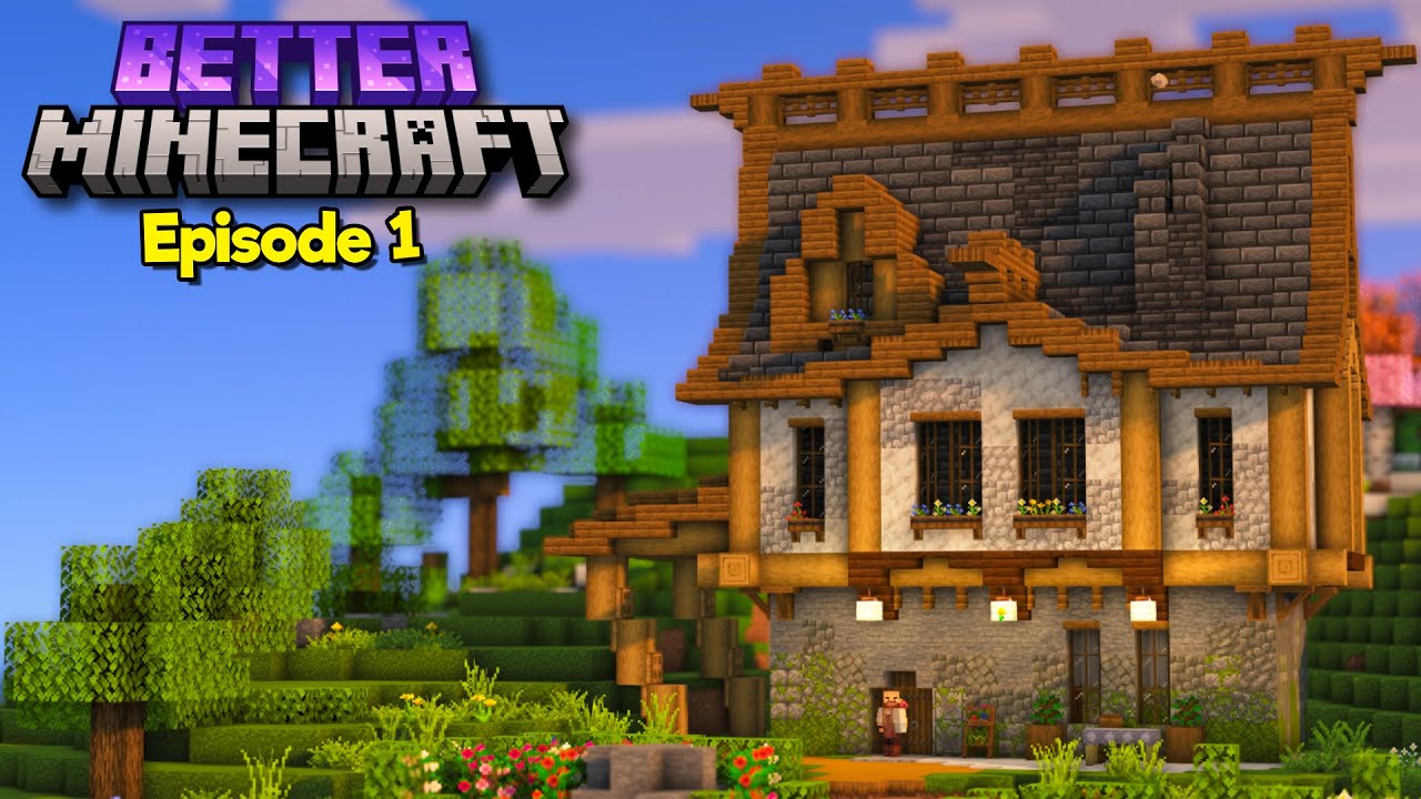 I started a NEW WORLD in BETTER MINECRAFT | Lets Play Episode 1 - YouTube