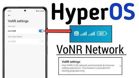 How to Use VONR Network in Redmi/Poco | HyperOS enable VoNR Mobile Network