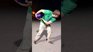 How to Perform 2 Handed Bowling Technique with perfect timing ( feat @bowlersgrind) #shorts