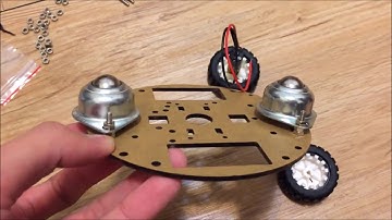 【Arduino圓形自走車】零基礎安裝教學 part01 - 底盤組裝