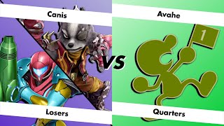 Canis (Wolf, Samus) vs Avahe (Mr. Game & Watch) | Smash the Cave #95 - Losers Quarterfinals
