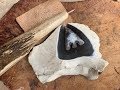 Making A Barbed And Tanged Arrow Head with Will Lord