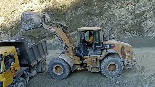 caterpillar 950H will loader loading in afcan dul dam