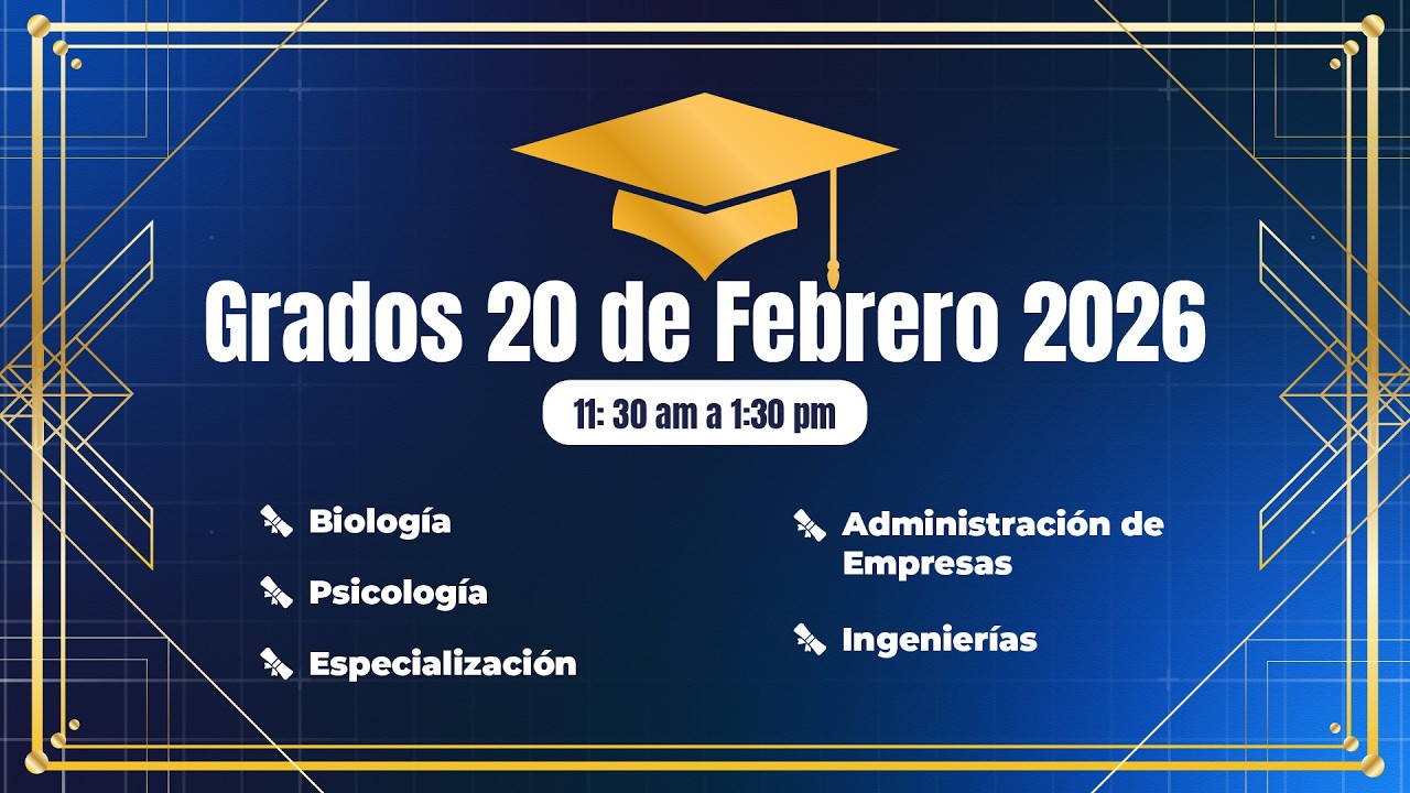 Ceremonia de grado 20 de febrero 2026 11:30 - YouTube