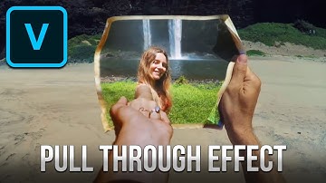 How To Create PULL THROUGH Transition Effect - VEGAS Pro Tutorial