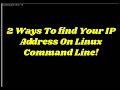 Find IP address from Linux command line! #linux #networking #linuxterminal