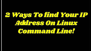 Find IP address from Linux command line! #linux #networking #linuxterminal