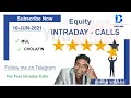 Intraday trading Calls for Today | Tips |Jun 10