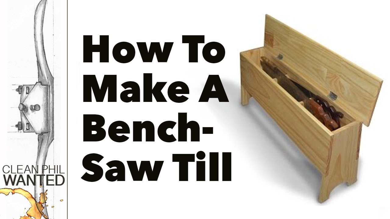 How to build a saw till bench with basic hand tools - YouTube