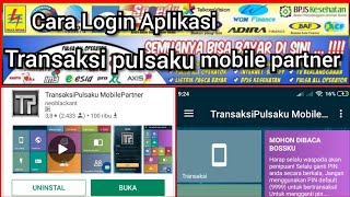Cara Login Aplikasi Transaksi pulsaku mobile partner di Server Transaksi screenshot 1