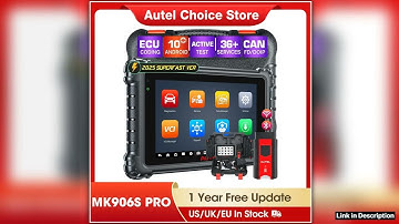 Autel MaxiCOM MK906S PRO Diagnostic Tool Bluetooth Scanner Automotivo ECU Coding MK906 PRO Automoti