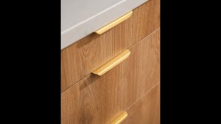 Switch-up kitchen cabinet fronts, then add new hardware ✨ #DIYShorts Content