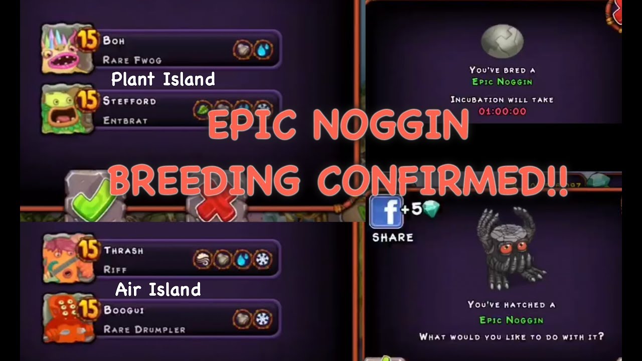 Confirmed Epic Noggin Breeding Plant &Air Islands - YouTube