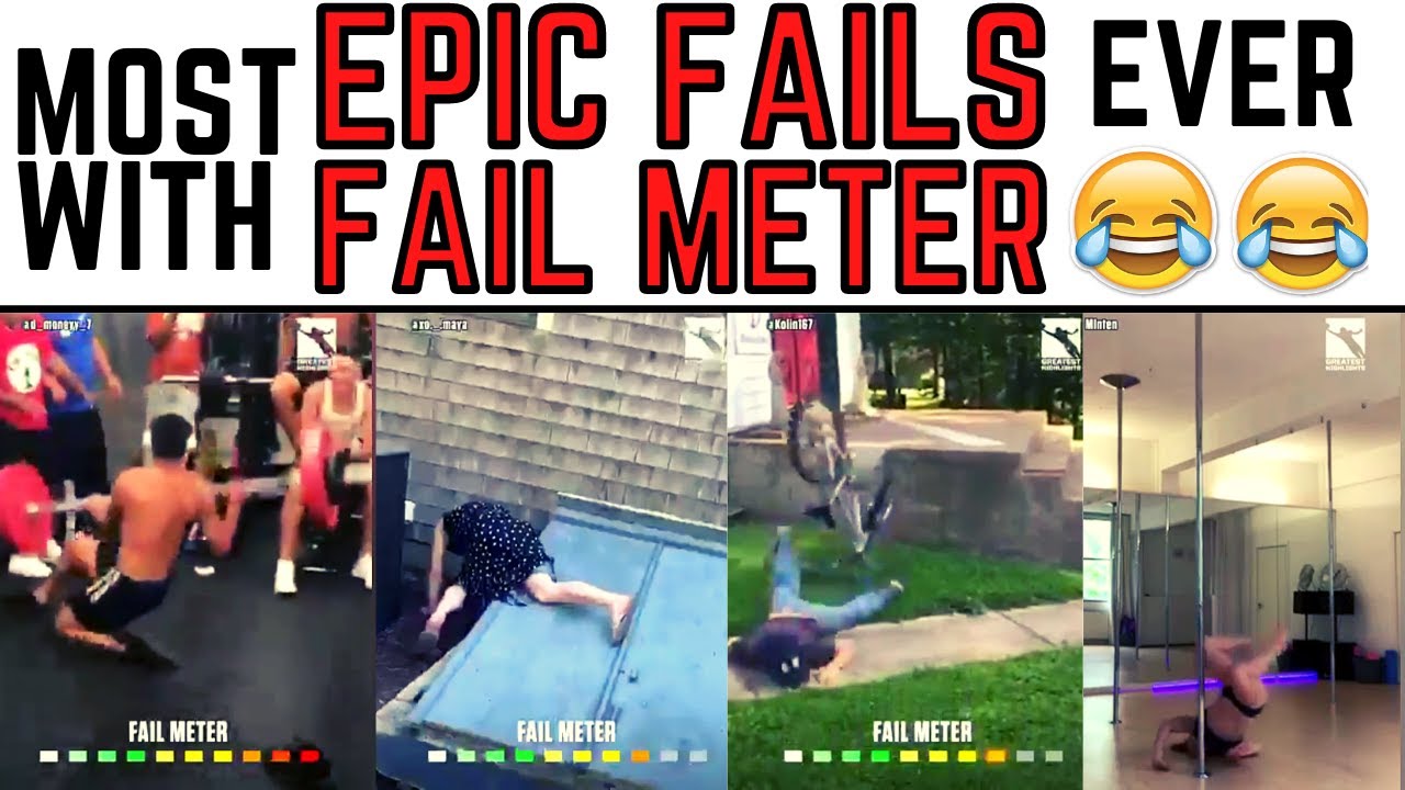 Most Epic Fails Ever With Fail Meter Try Not To Laugh - YouTube