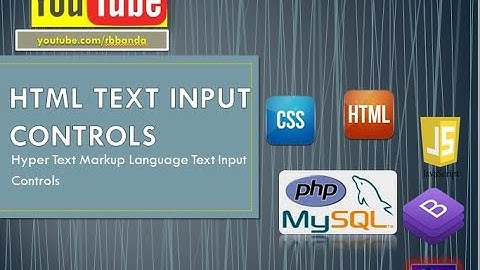 HTML Text Input Controls(Hindi) | HTML 5 | single text input control,multiline text input control