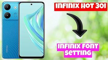 infinix Hot 30i Infinix font setting || How to set font settings || Font size and style settings