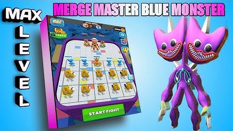 Merge Master Blue Monster - Fast Level Complete - Android, iOS Gameplay (Mobile Games)