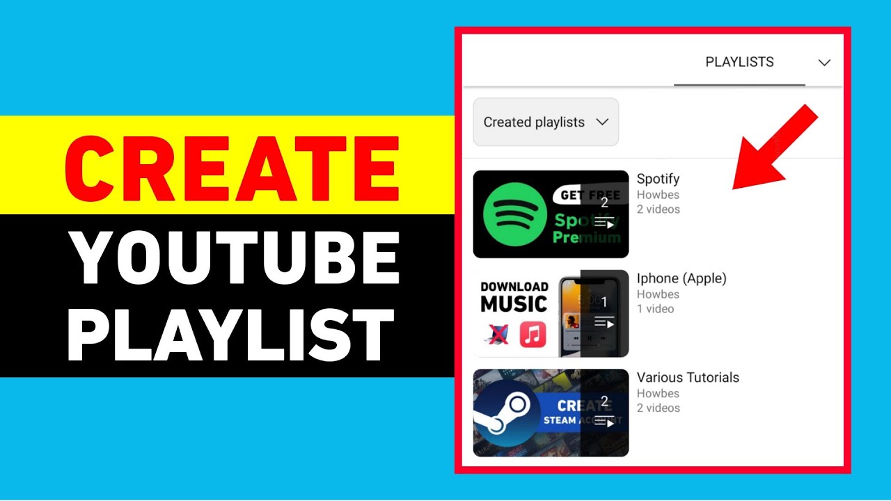 How to Create Playlist on YouTube - YouTube