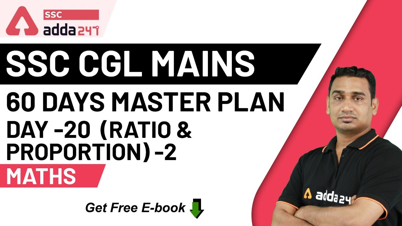 Ratio and Proportion | 60 Days Master Plan For SSC CGL Mains (Day 20 ...