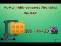 Download Lagu How to highly compress files using WinRAR - 200 MB to 20 MB - with proof