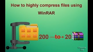 How to highly compress files using WinRAR - 200 MB to 20 MB - with proof