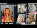 JOSE EBER CURLING IRON ! Wavy HAIRSTYLES , using different sizes of curlers