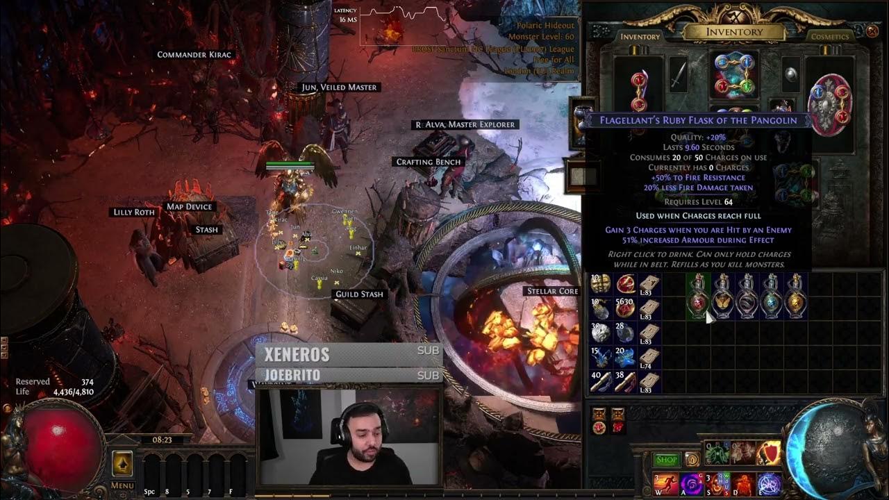 [POE CLIPS] FLASK BELT AT HOME STEELMAGE YouTube