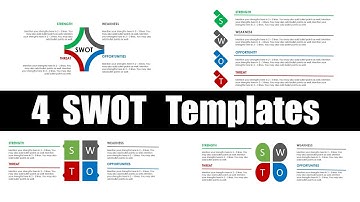 2-MINUTE SWOT SLIDE DESIGNS in PowerPoint 😨