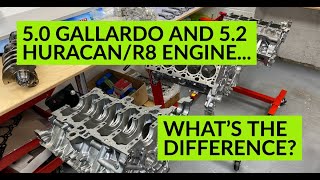 What's the difference between the Gallardo 5.0 V10 and the Huracan/R8 5.2 V10?